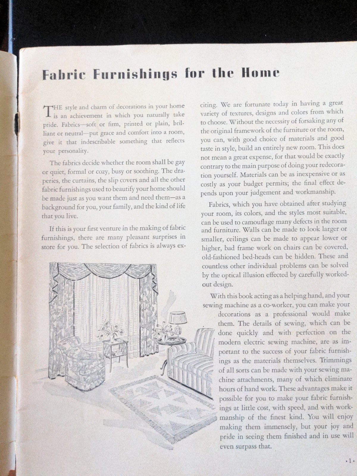 Singer Sewing Machine Company Home Decoration Guide 1947