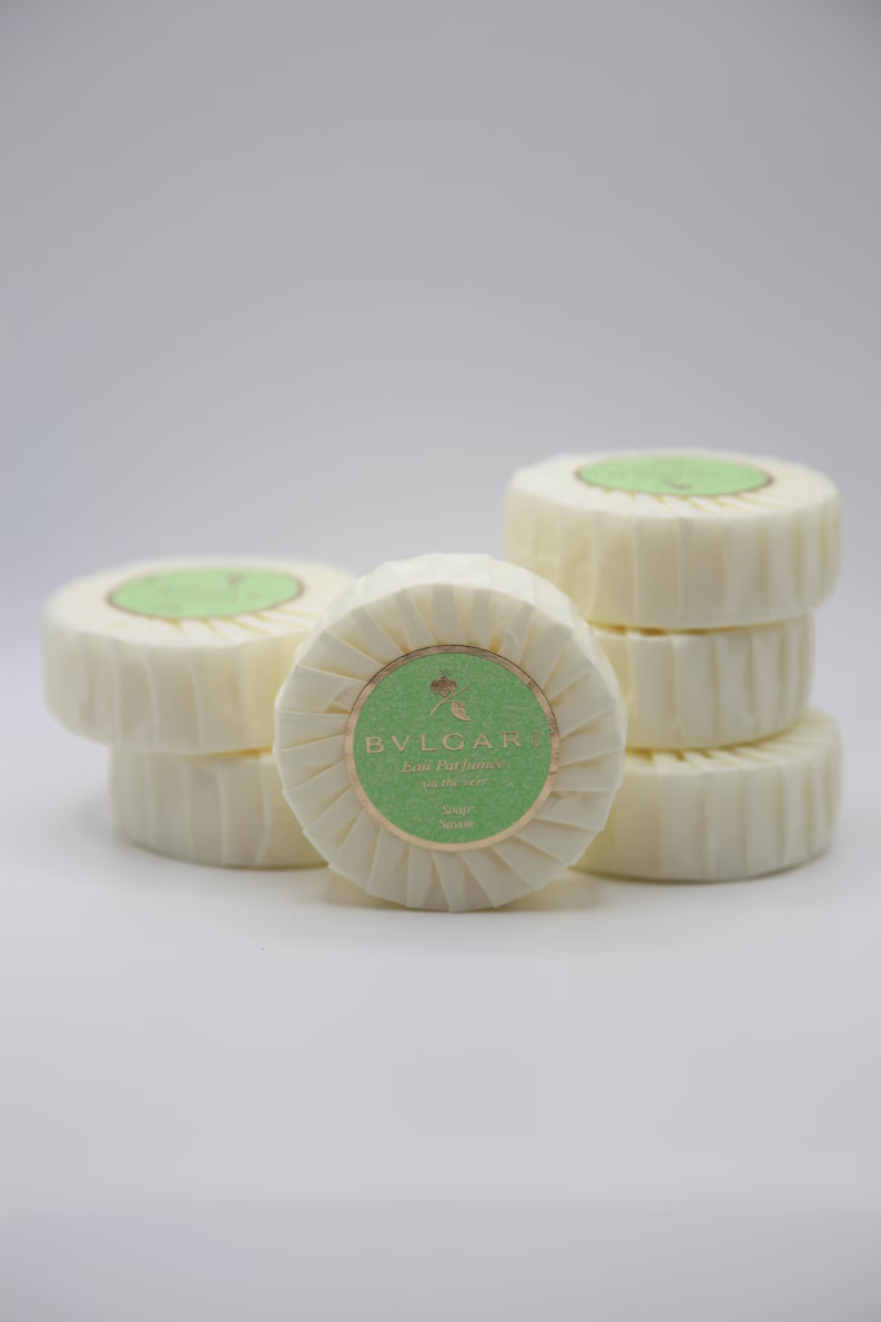 BVLGARI au thé Vert (Green Tea) Soap - 1.7oz / 50g Pack Of 6