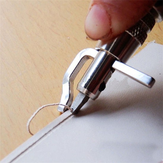 Leather Edge Stitching Tool Multi-functional Leather Grooving Tool Easy Adjust