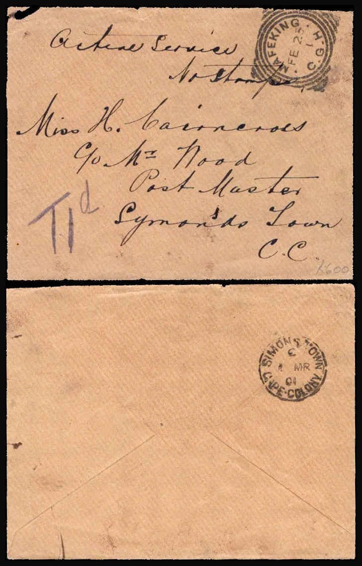 Boer War Mafeking Cancel Cover Cape Colony King Edward VII