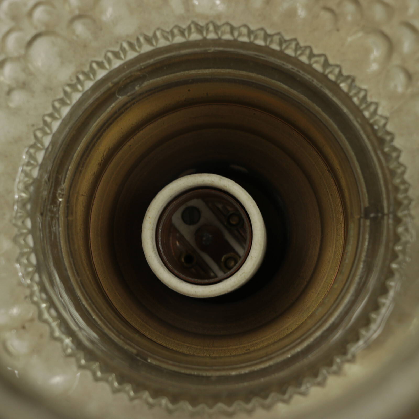 Vintage Mid Century Shaded Bracket Lantern 13" Max Height