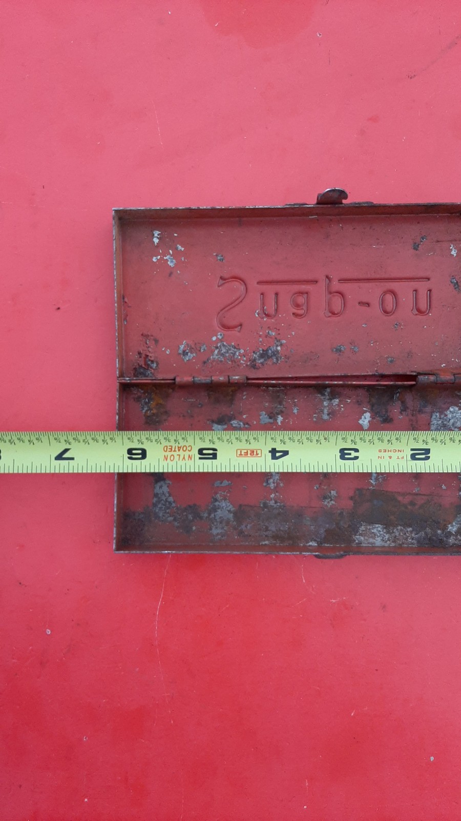 Vintage Snap-On Tools USA Socket Wrench Box Metal 6”x 2.5” Steel Case Only