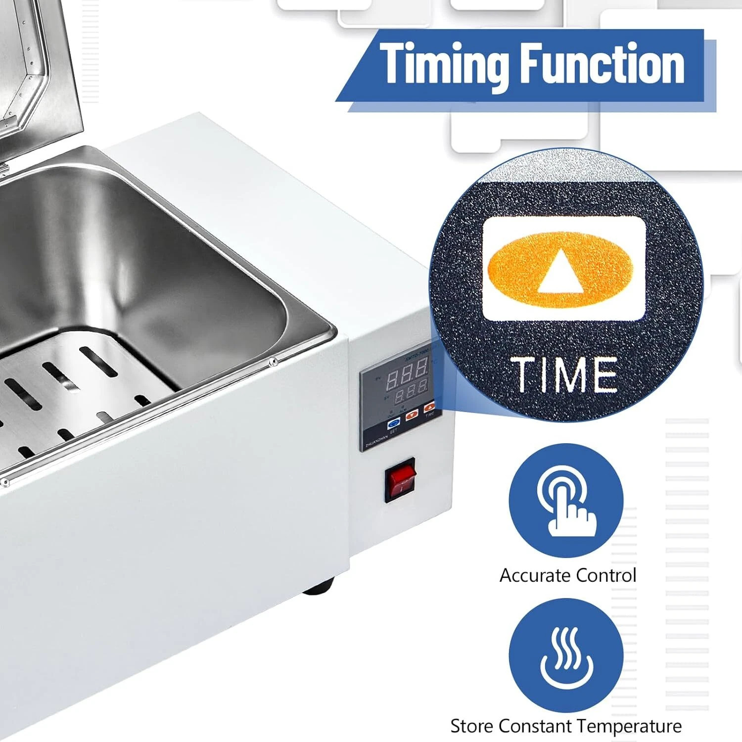 30L Water Bath Heating Lab Water Bath Digital Thermostatic Modules 304 Stainless