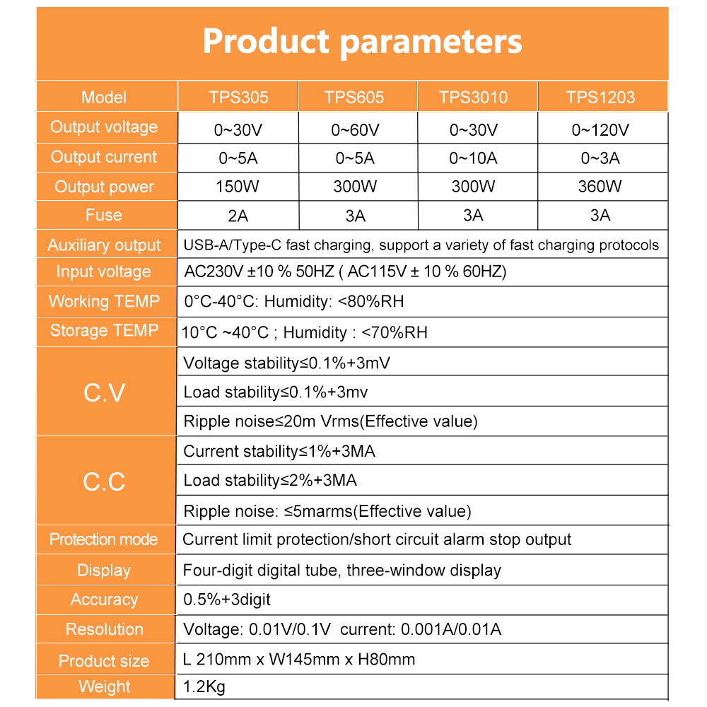 0~30V 60V 120V, 0~5A 10A Lab Adjustable DC Power Supply Variable Bench Switching
