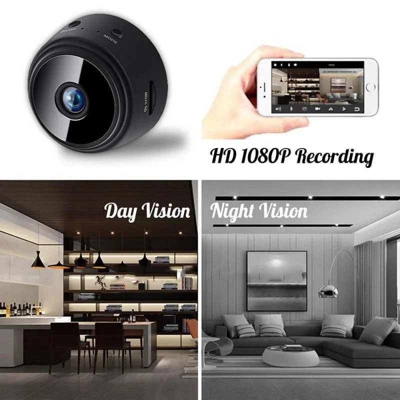 Mini Wireless Record Camera WiFi IP Home Security DVR Night Vision HD USB 1080P