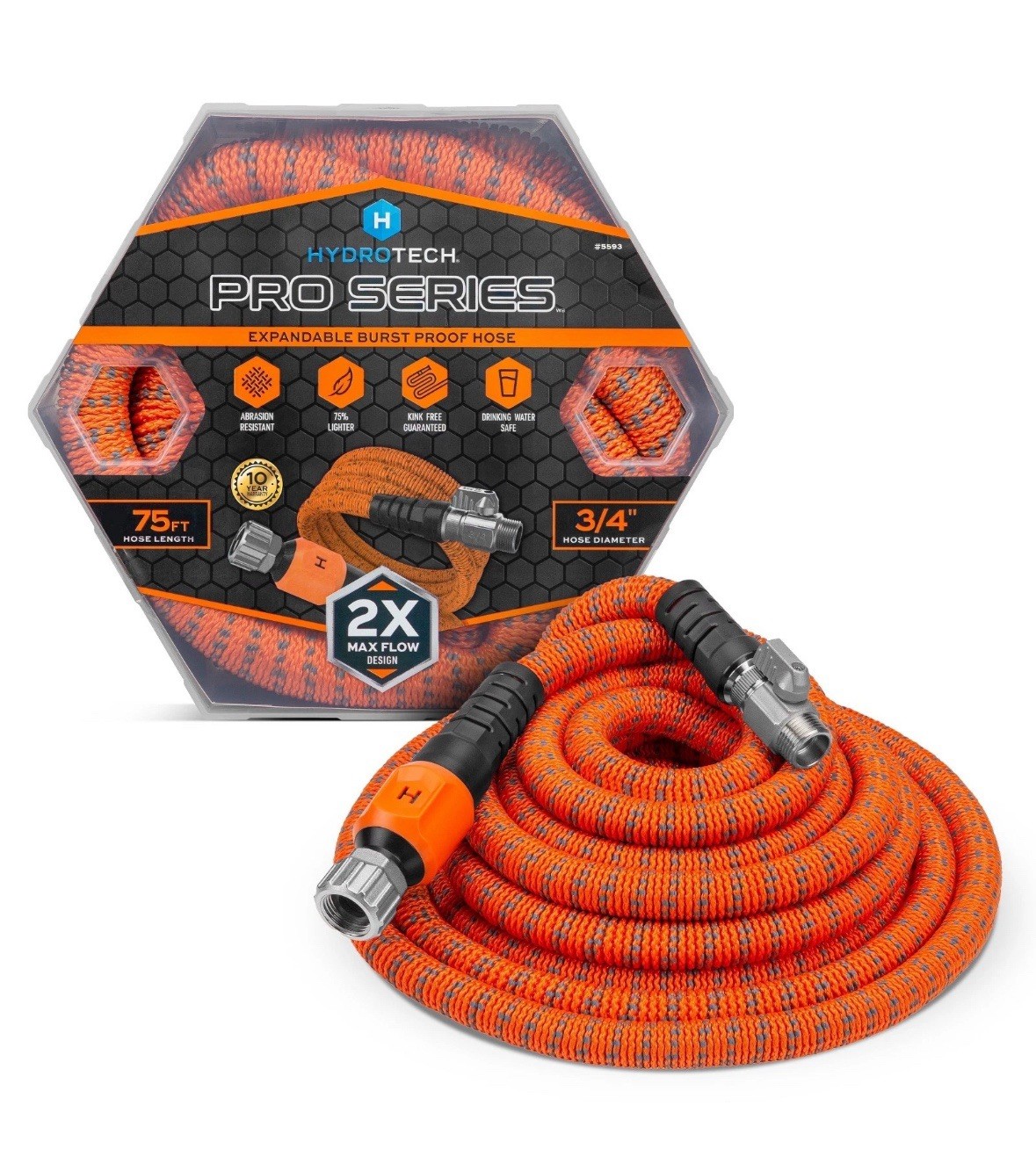 75 Ft Hydrotech Pro Series Water Hose