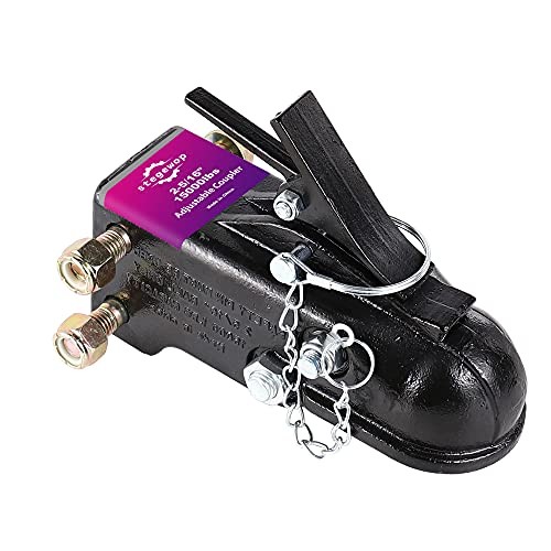 2-5/16" Heavy Duty Adjustable Trailer 15000LBS 2-5/16"Ball Adjustable Black