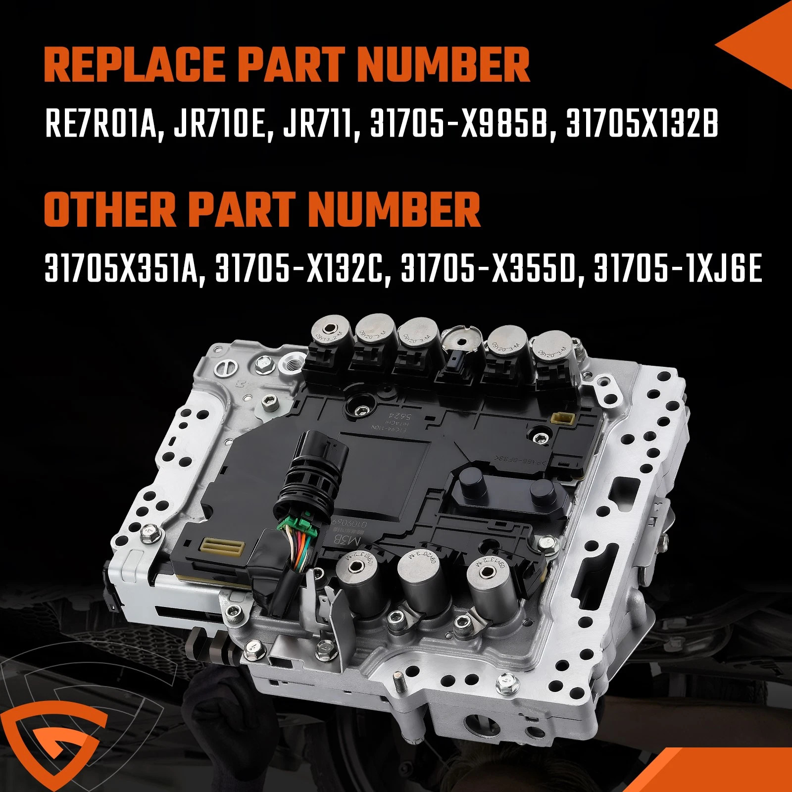 2014-2019 Infinity Q50 Q60 3.7L Valve Body TCM 31705-X132B RE7R01A Programmed