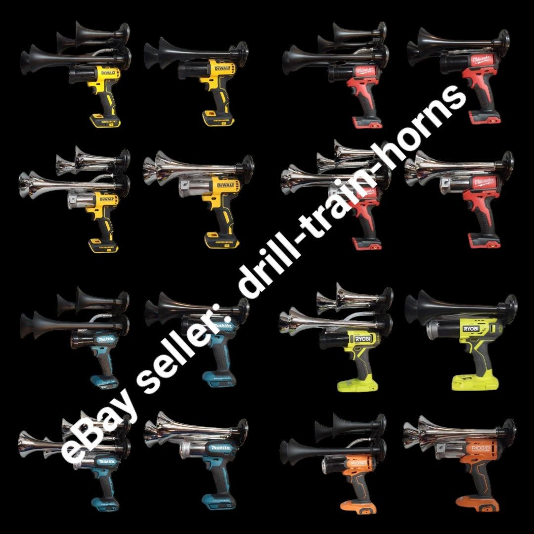 Milwaukee M12 12V Cordless Compact Portable Drill Impact Sports Boat Train Horn