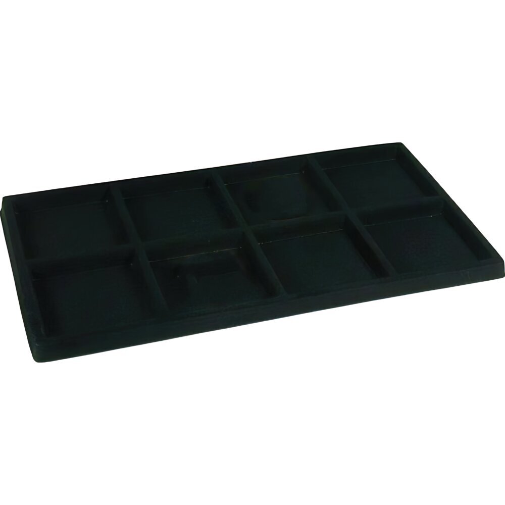 2 Black 8 Compartment Display Tray Inserts