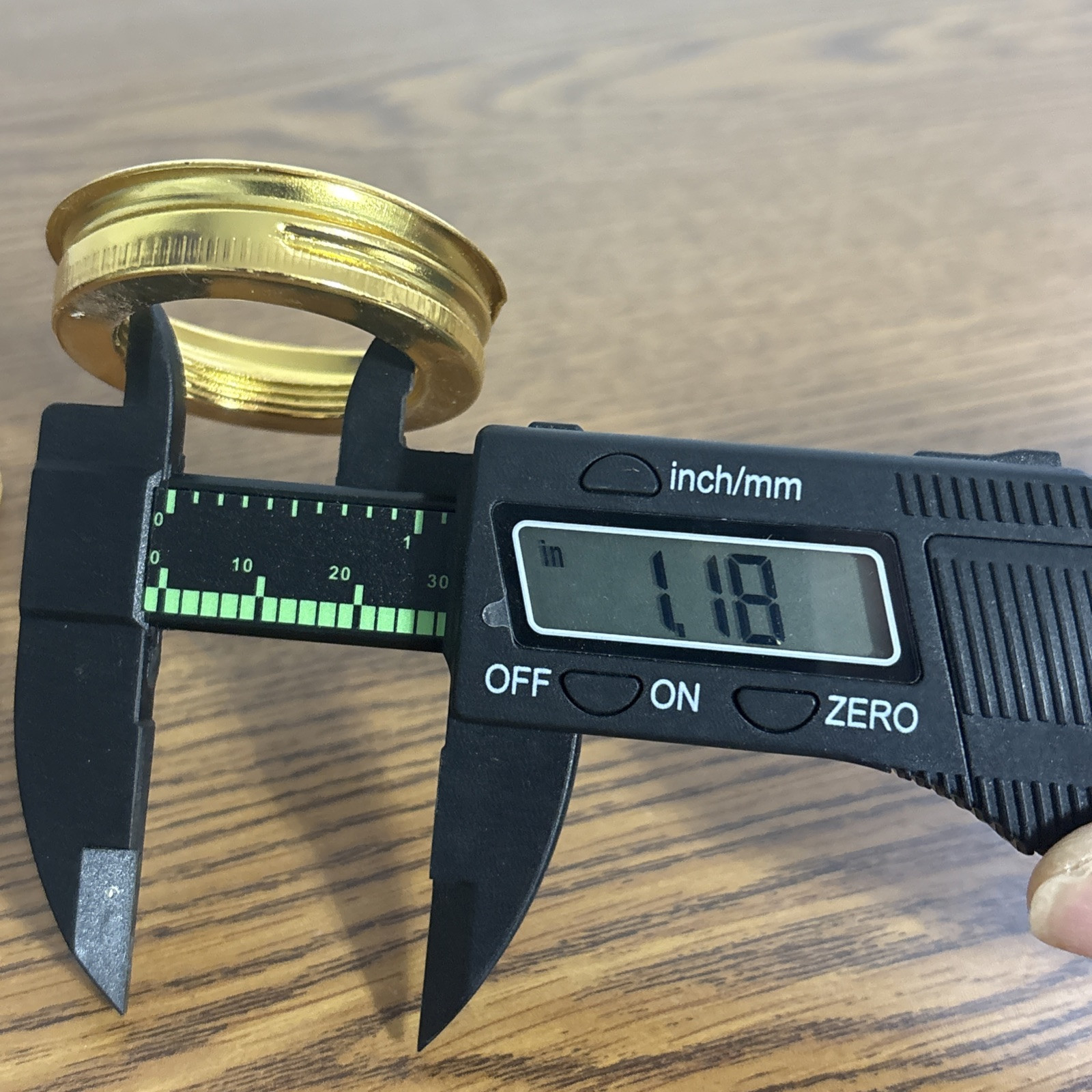 2 Screw On Collars For Oil Lamp Golden Copper Color 1.63” Wide & Fit #2 Burner