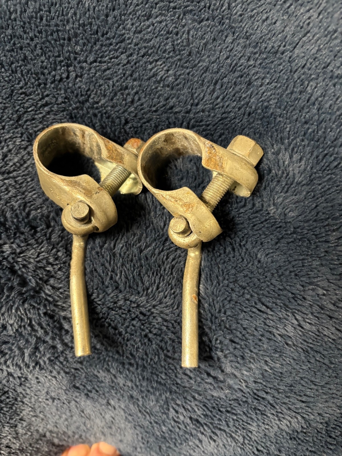 Vintage Body-Bild (England)  2 Dumbbell Barbell Collars 1” weight plates weights