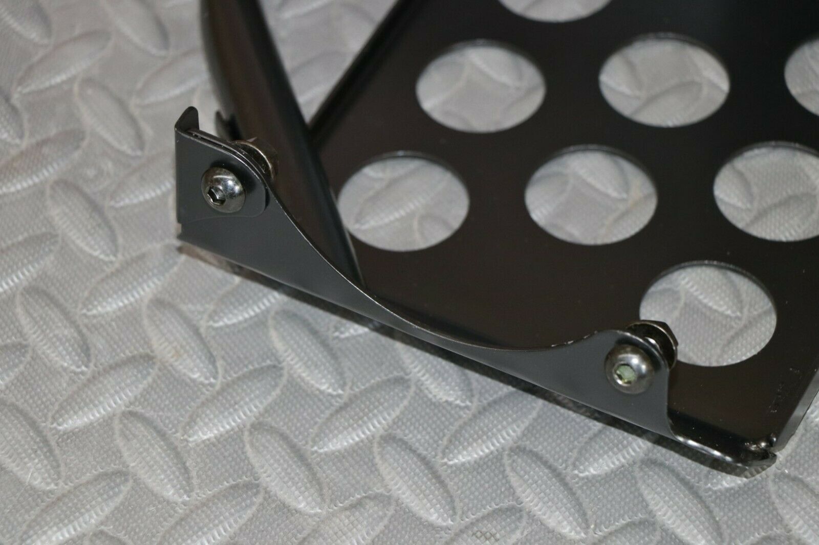 Black Heel Guards footrest Yamaha Banshee nerf bars plastics + HARDWARE BOLT KIT