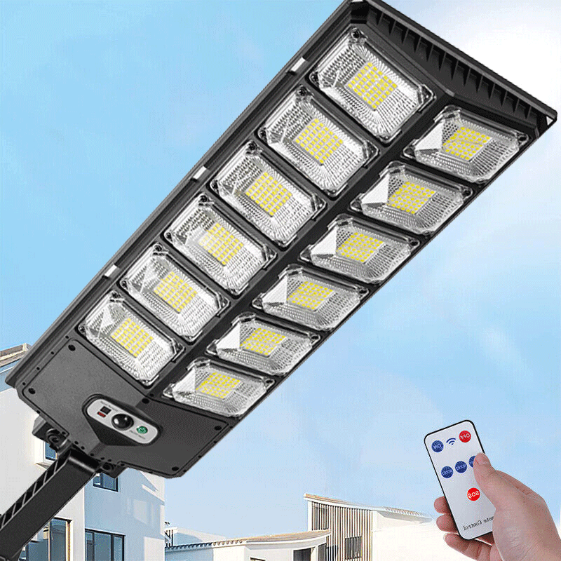 Commercial 1000000LM LED Outdoor Dusk to Dawn Solar Street Light Road Area Lamp