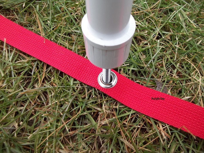Dog Agility Equipment-24" Weave Pole Placer for 12 Dog Agility Weave Poles-red