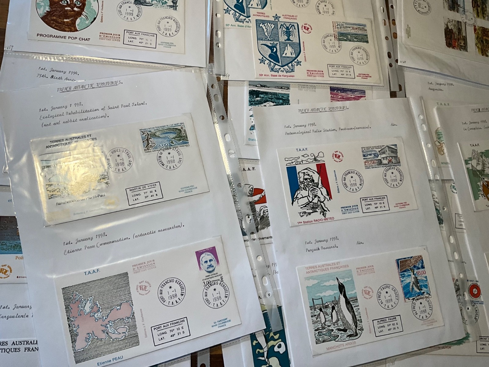 French Antarctic Territory fdc large lot 103 covers h13