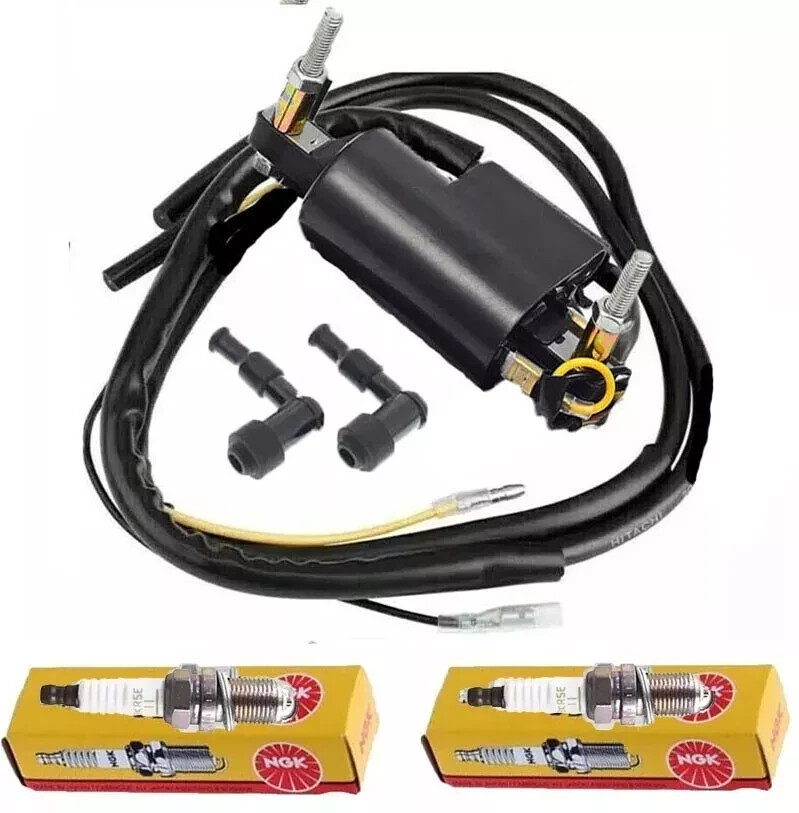 Ignition Coil +Spark Plug for Kawasaki KZ440 1980 1981 1982 1983 Double Line