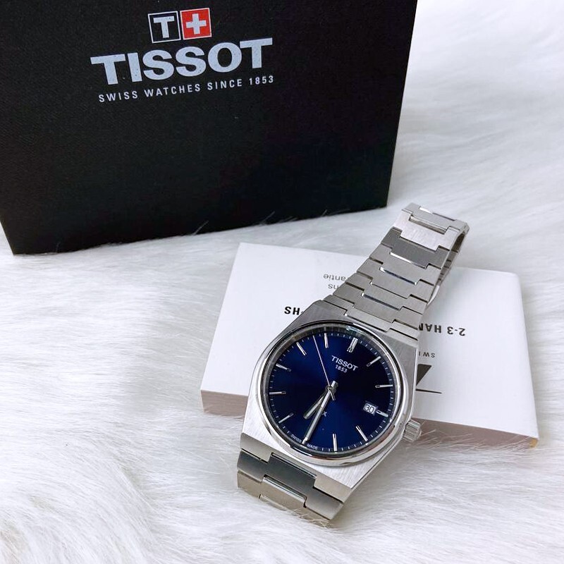 Men Tissot Classic PRX/316L Blue Stainless Steel Watch T137.410.11.041.00 (40mm)