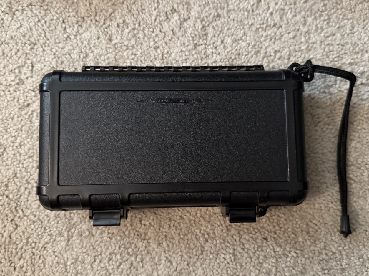 NWOB Black Bouldercase Company Waterproof Box 9 x 4 x 2 Inches