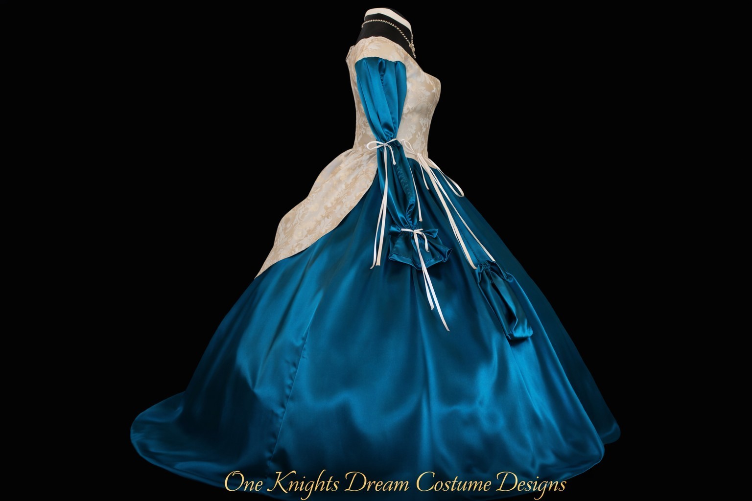 Renaissance, Buccaneer, Pirate, Wench," 4pc. Bodice Chemise Skirt Costume"