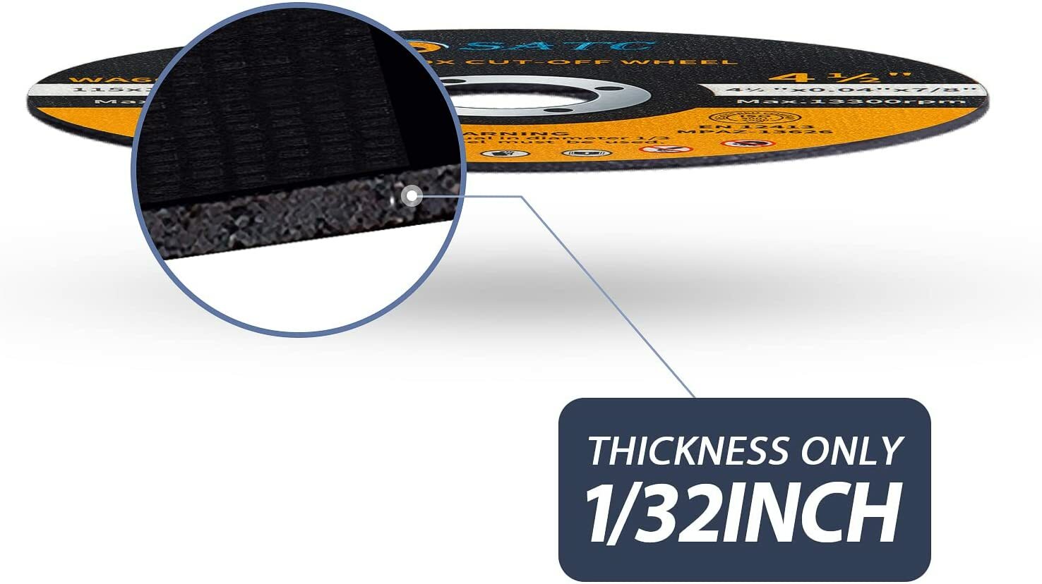 1000PCS Cut Off Wheels 3" x1/32"x3/8" Arbor Metal Cutting Disc Die Grinder Tool