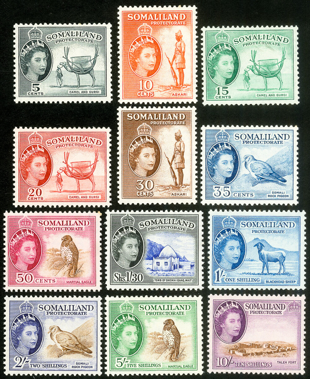 Somaliland Stamps # 128-39 MVLH VF Scott Value $139.15