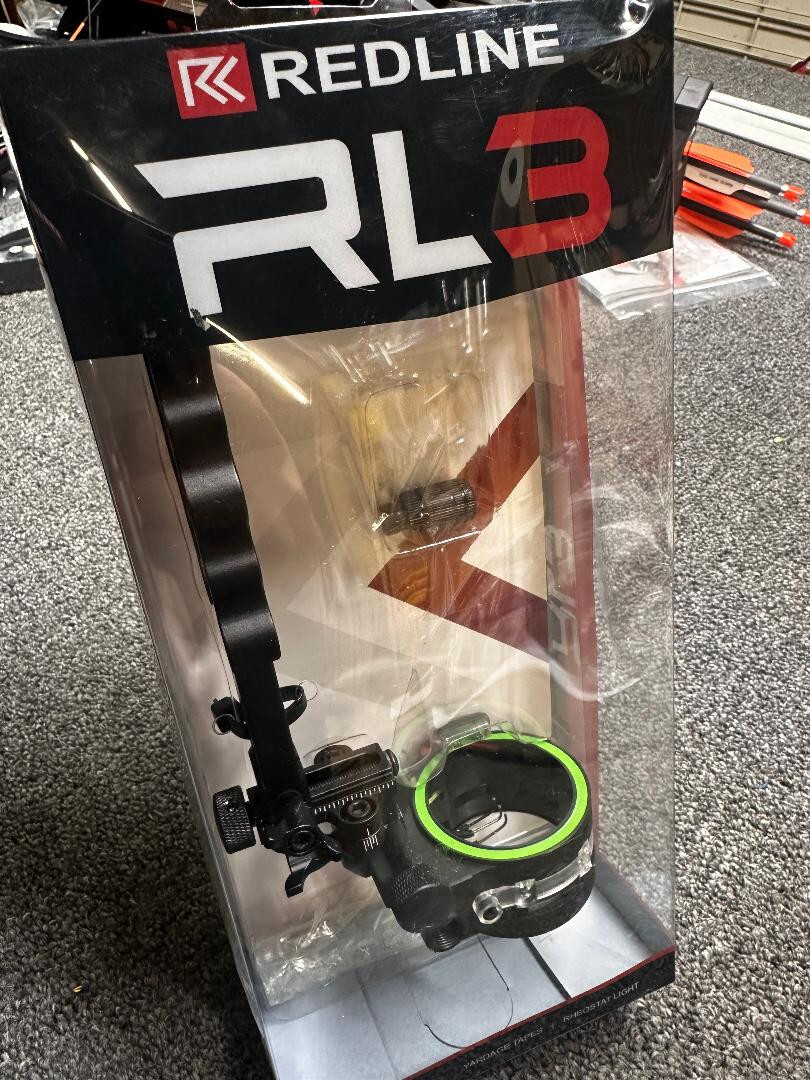 NEW Redline RL-3 3 Pin Bow Sight RH Mathews Lift V3X Bear Hoyt PSE Bowtech LIGHT
