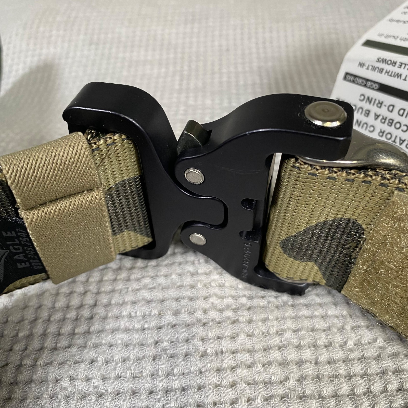 Eagle Industries Operator Gun Belt OGB Cobra Buckle D-Ring - M81 Woodland LARGE