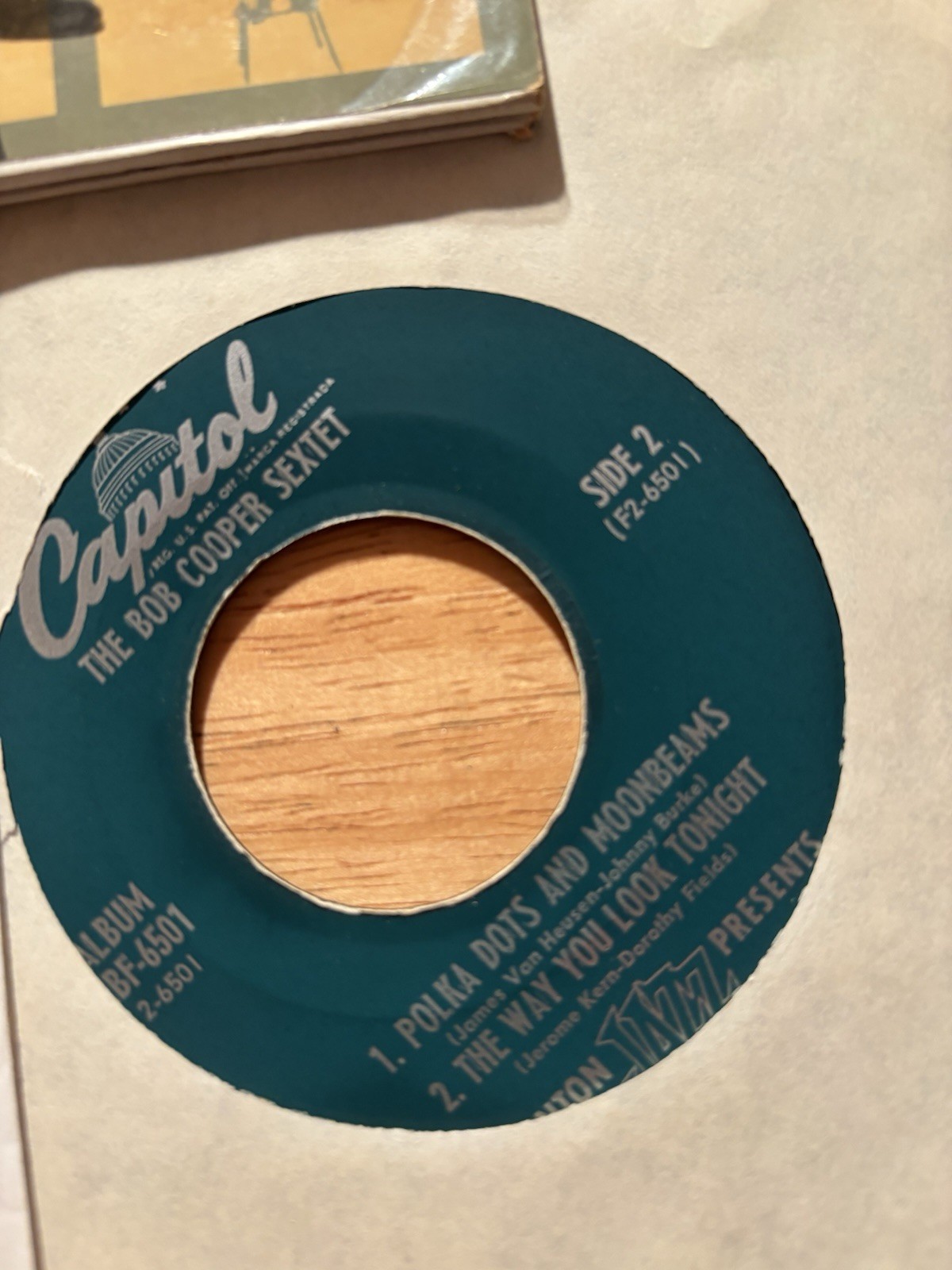 Bob Cooper: Kenton Presents Jazz 2 Discs 45 EP Capitol VG++ vinyl