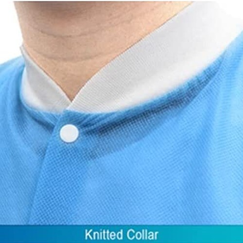 Pack of 30 Disposable Lab Jackets, Unisex Hip-Length Lab Coats 45gsm (M)