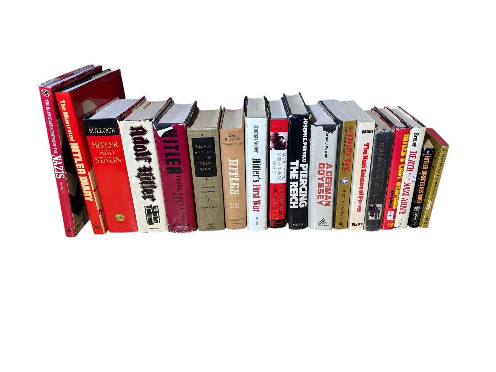 Hitler & Third Reich Books– Kershaw Toland Shirer Evans Speer Bradley -Lot Of 18