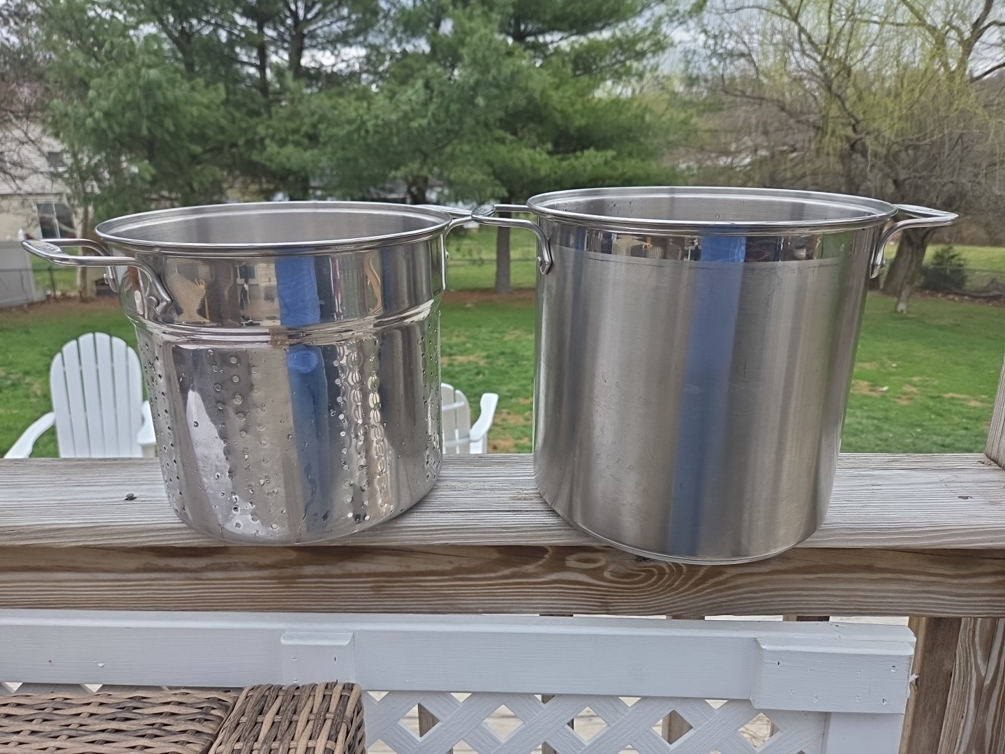 All-Clad Strain Stainless Steel Multipot 12 Quart No Lid Steamer