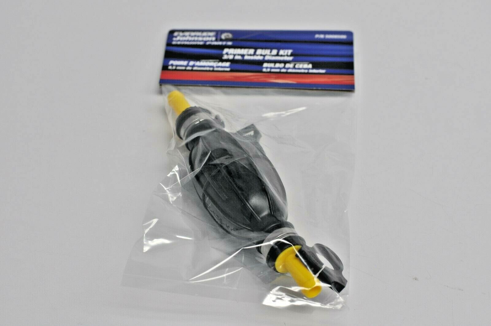 New Johnson Evinrude Fuel Primer Bulb With Clamps 5008586