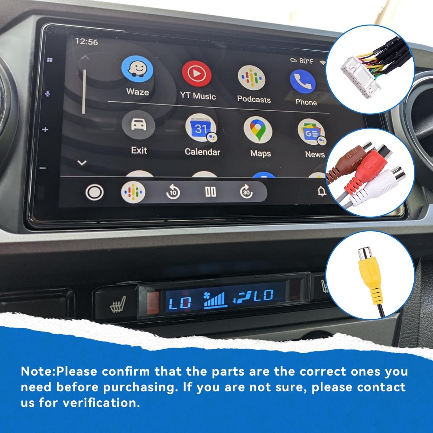 1x RCA Harness For Pioneer DMH-W4660NEX DMH-WT7600NEX DMH-WT76NEX DMH-WT8600NEX