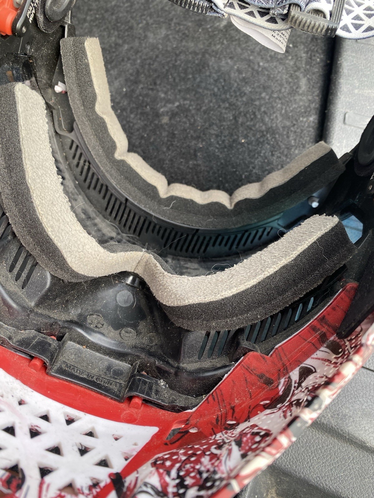 Empire EVS Paintball Mask - Gold & red lens