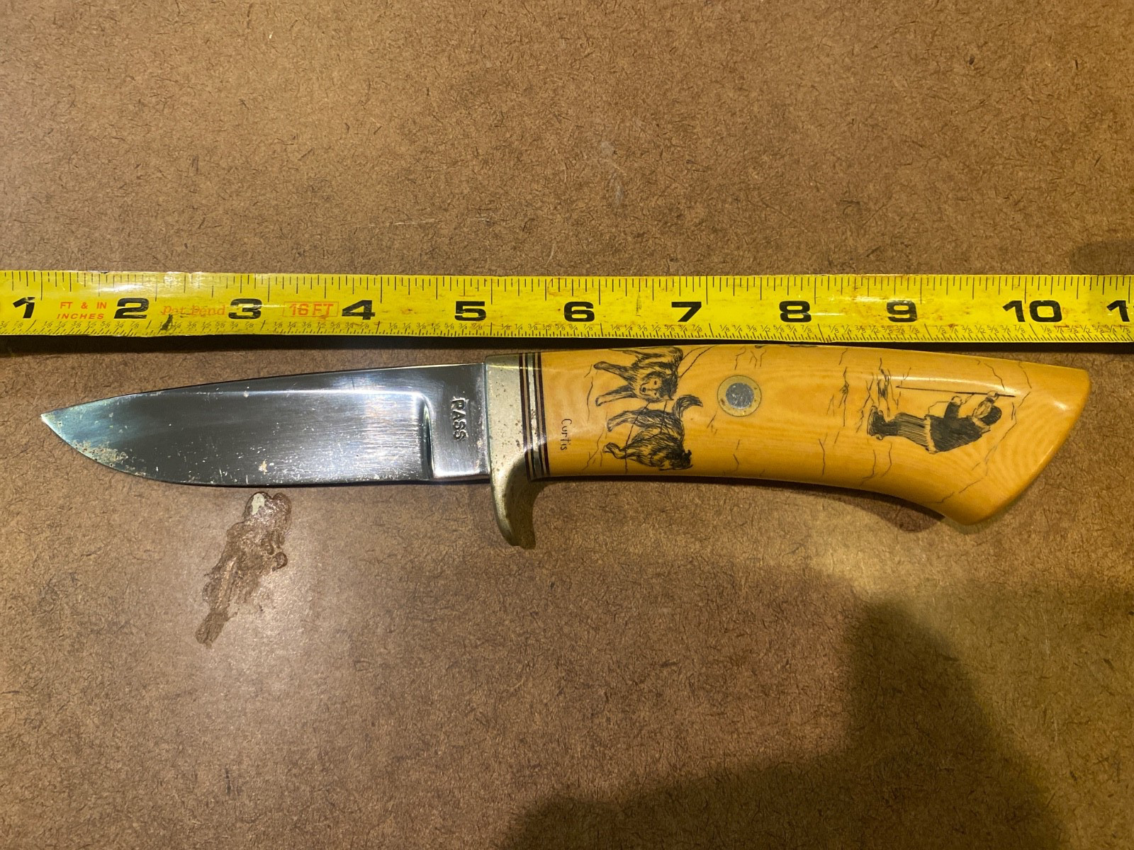 Vintage PASS Hunting/ Fishing/Hiking/Camping Knife RARE Great Decorative Design