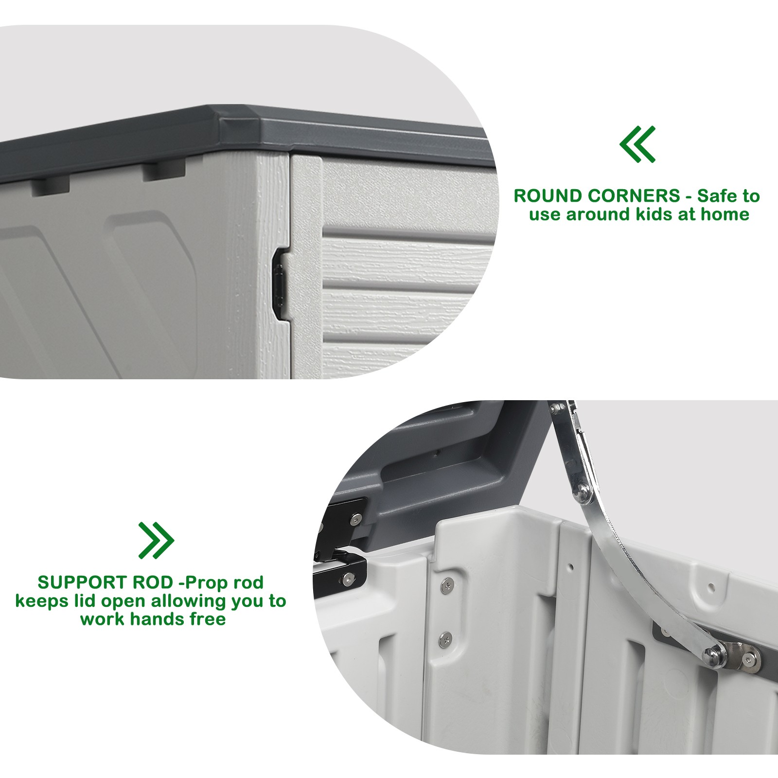 Outdoor Plastic Storage Shed Weather Resistant for Home, Backyard, Garden Tools