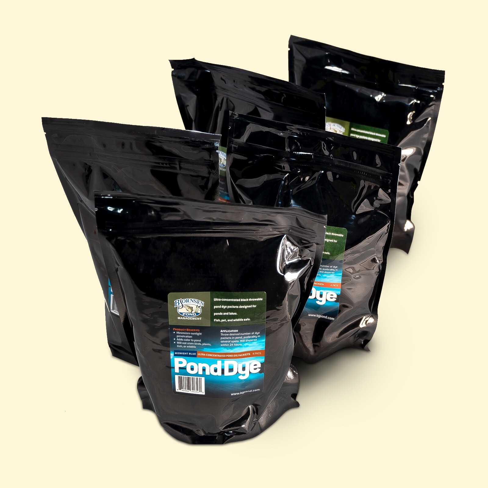 Ultra-Concentrated Pond Dye Packets - Dry (5 pouches, 20 packets) - BjPond
