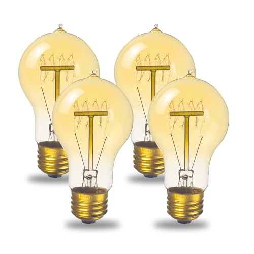 Incandescent Light Bulbs, Vintage Dimmable E26 Bulb,A60 Warm Light Bulbs 60
