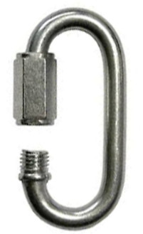 1/2" Quick Links Zinc Plated Steel Chain Coupler Repair (100-Pack)