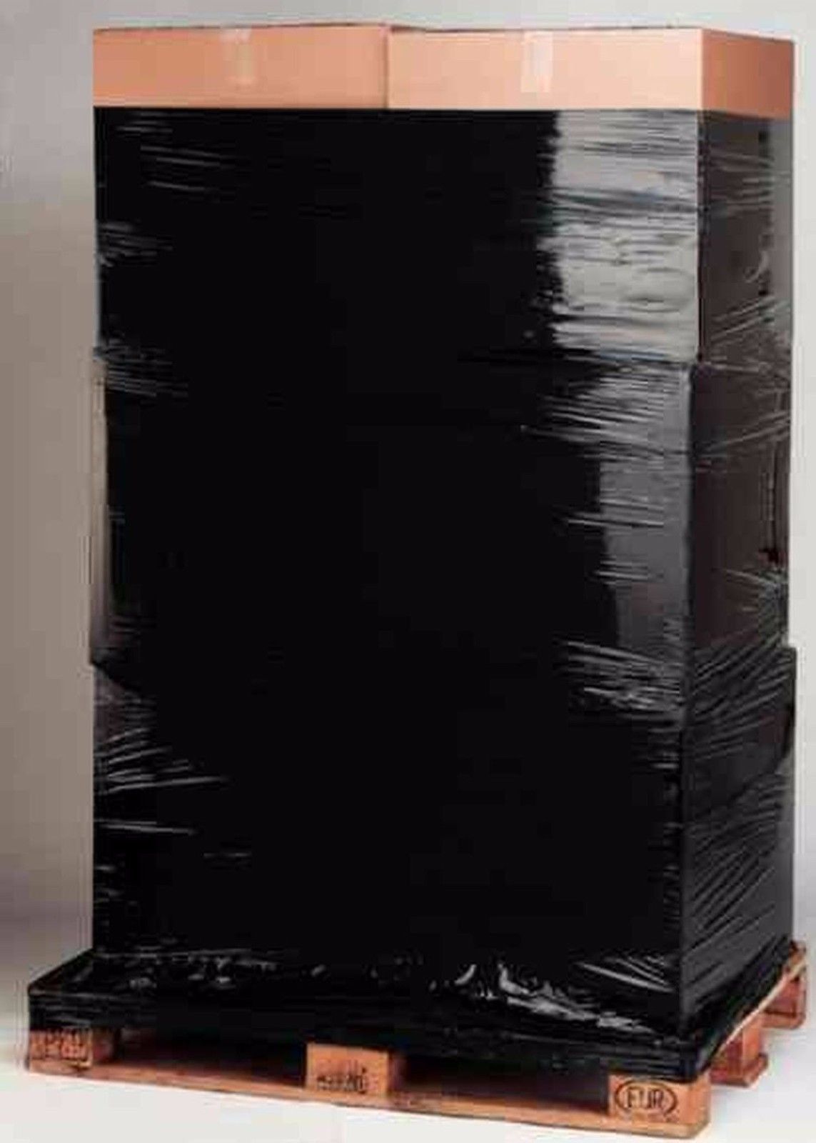 80 GAUGE - 4 Rolls Black Shrink Wrap Stretch Film 18" X 1000' Total 4000 FT