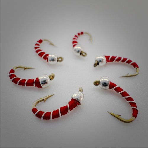 ZEBRA MIDGE Bead Head Nymph, Black - Fly Fishing Trout Bluegill Panfish Flies