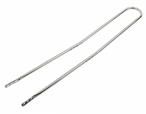 42" LONG VINTAGE LOWRIDER BACK BICYCLE STEEL SISSY BAR IN CHROME FOR 20" BIKES.