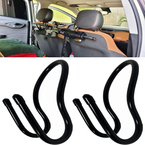 2 Pack Seat Back Gun Rack Organizer for Truck Car Rifle Shotgun Bow Rear Holder