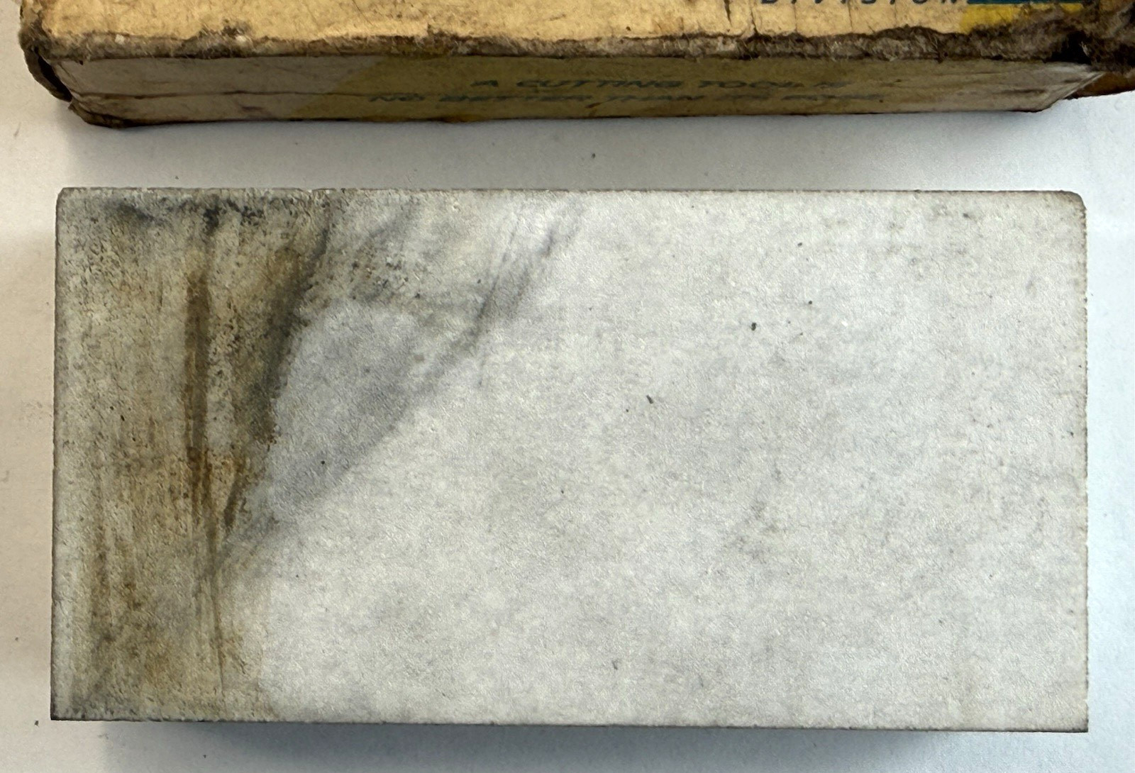 Vintage Norton Bear Brand Soft Arkansas Oilstone SB4 Made In USA / Used