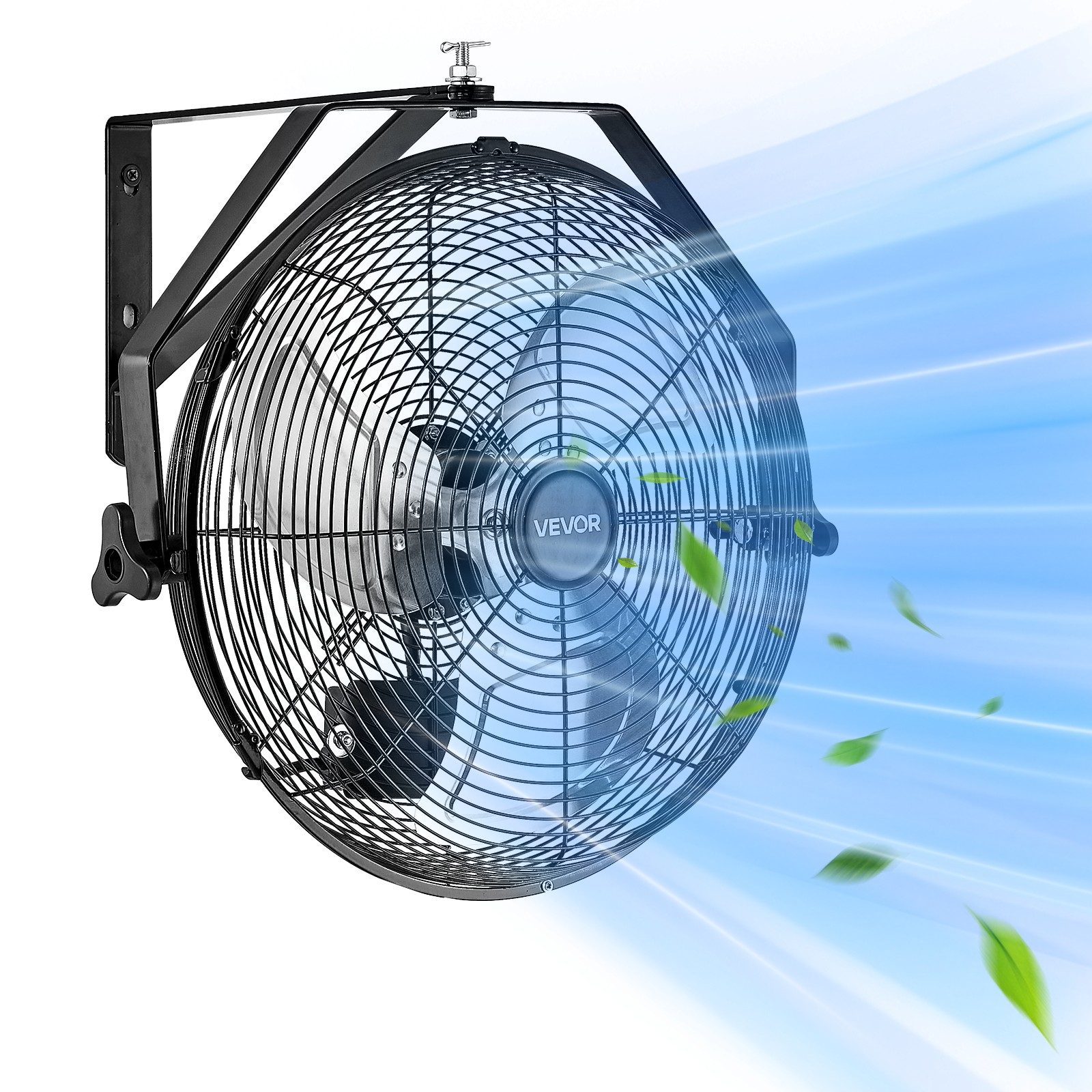 VEVOR 14 Inch Industrial Wall Mount Fan 3 Speed High Velocity Garage Fan