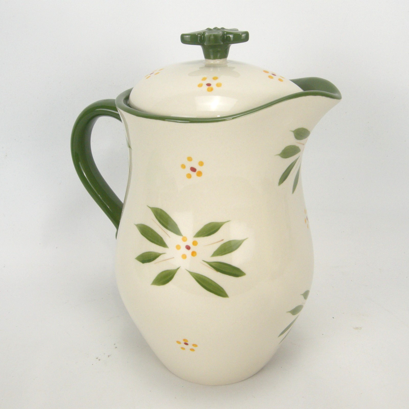 Temptations by Tara 2 Qt Pitcher Old World Green with Lid KFI-XNG-89328