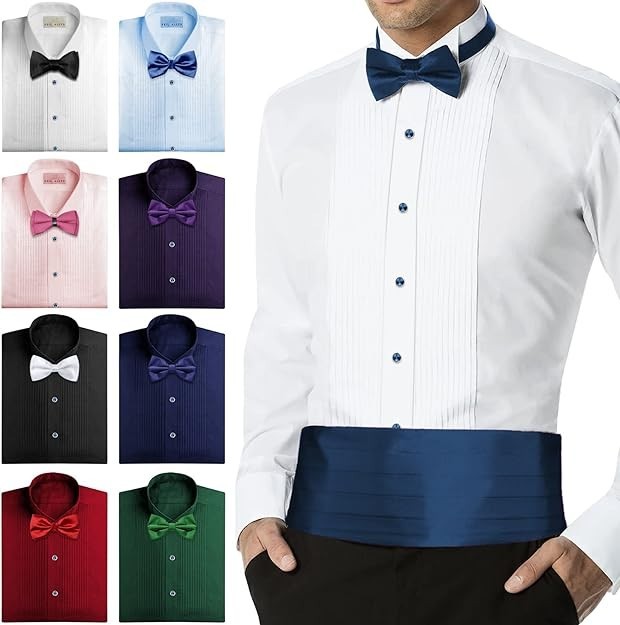 Crystal Shirt Studs for Men's Tuxedo Shirt, Tuxedo Buttons for Dark Blue