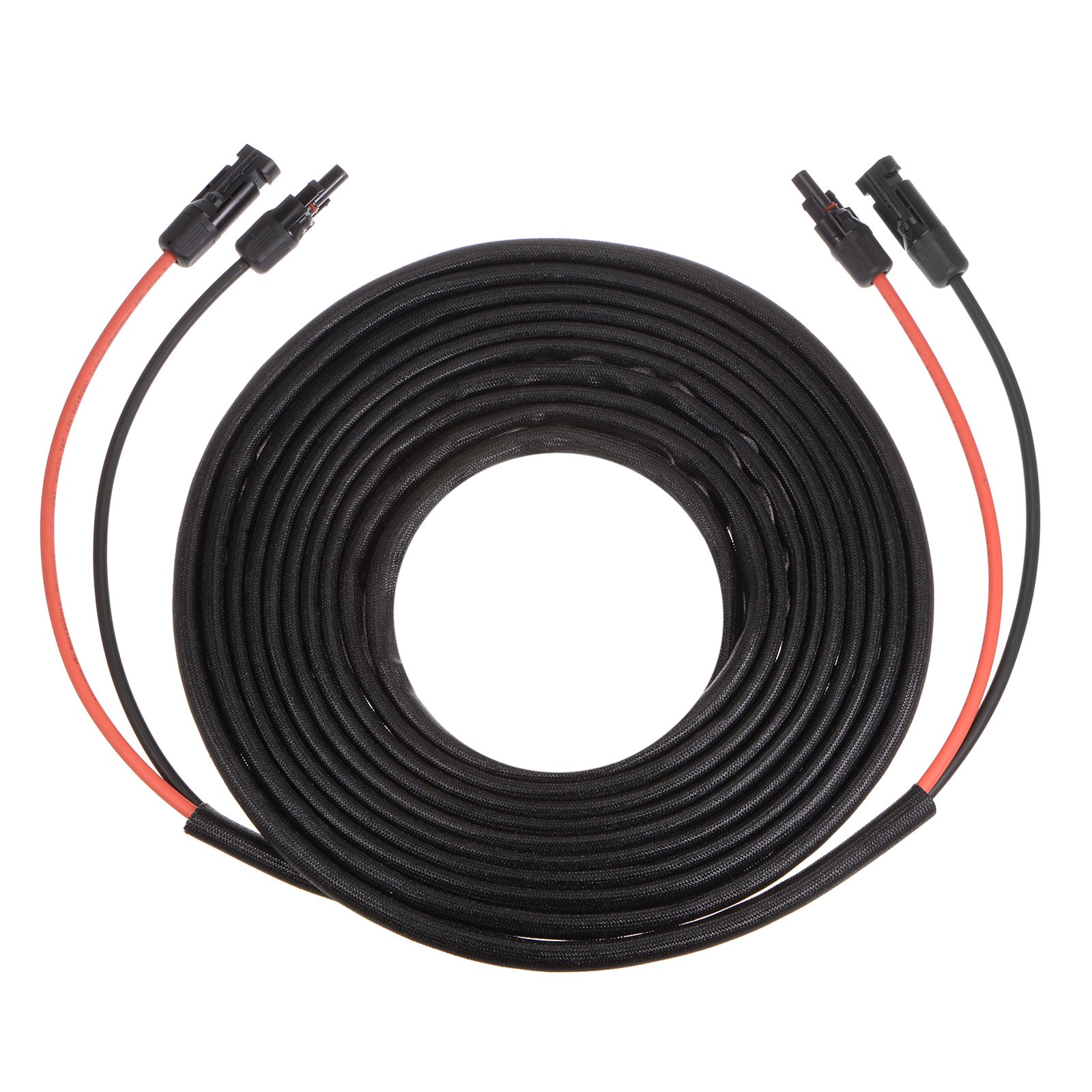 Solar Panel Wire 25ft 10AWG 6mm2 Solar Cable Tinned Copper Wire Black Red