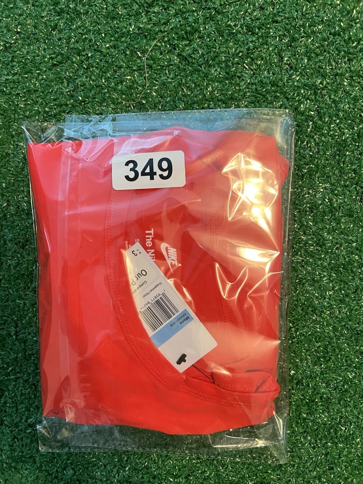 Nike Tank Top Mens M Light Crimson Swoosh Muscle Gym Running Workout Pullover